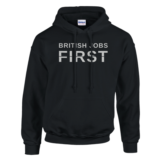 British Jobs First Hoodie, alternative view