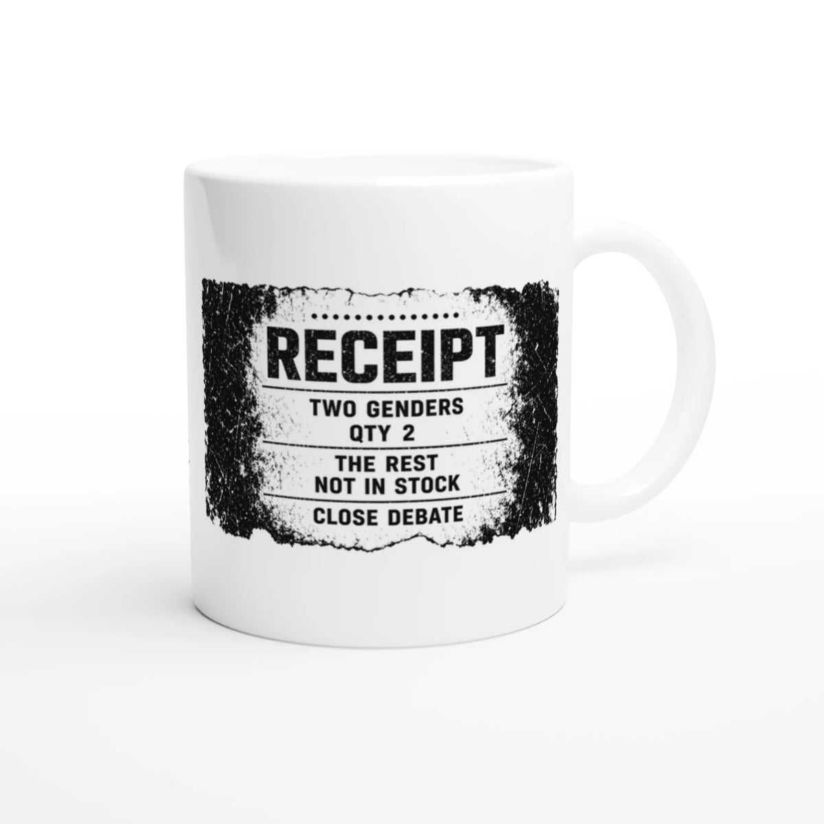 Two Genders Receipt Mug