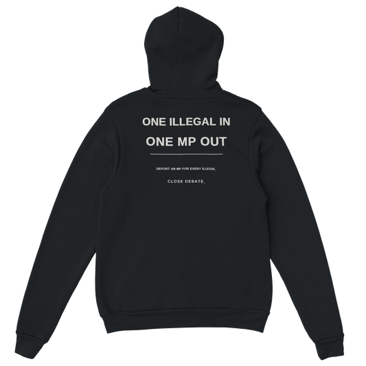 One Illegal In · One MP Out Hoodie, alternative view