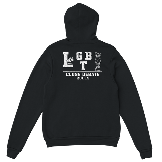 I Support LGBT (Legs Guts Boobs Tattoos) Hoodie, alternative view