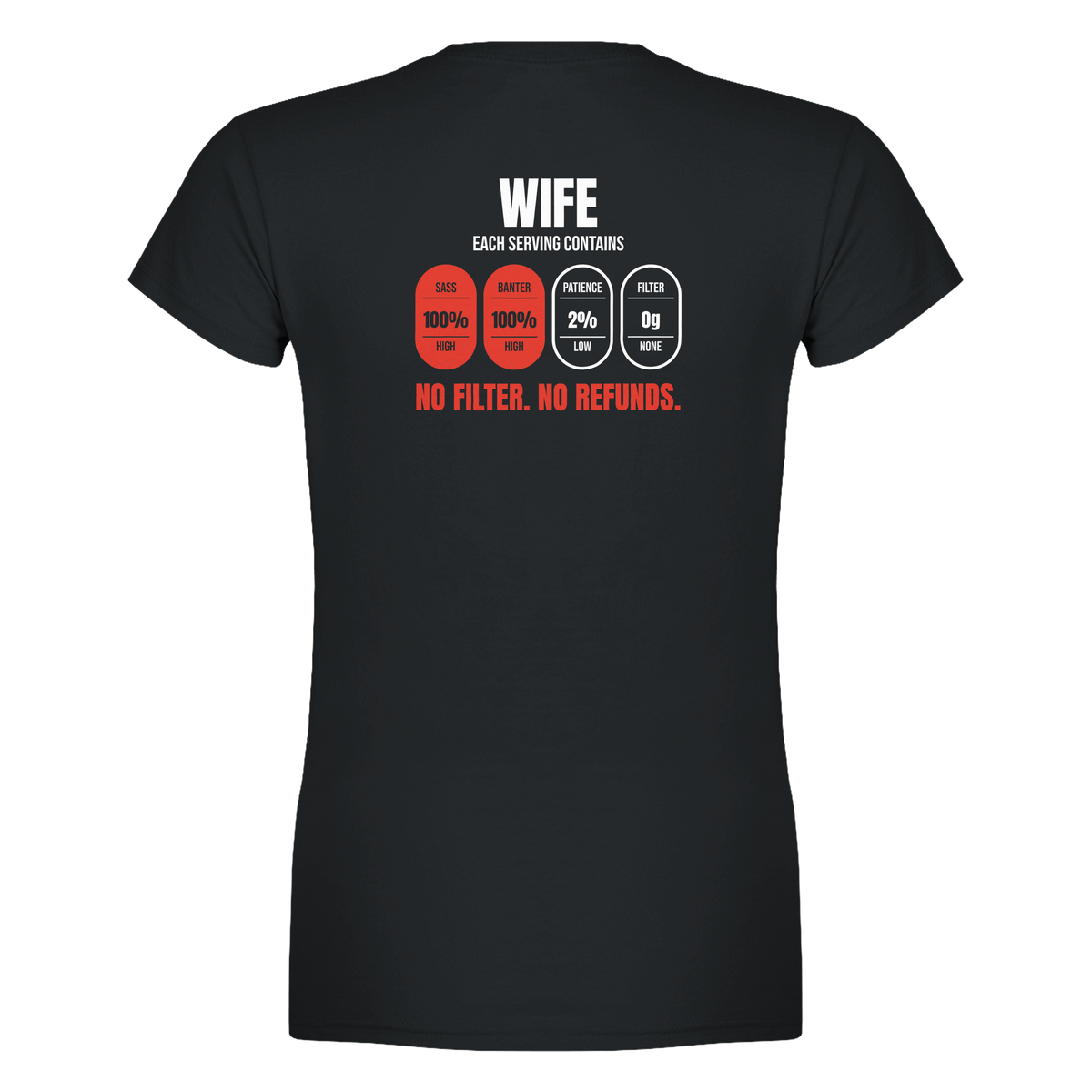 Wife: No Filter. No Refunds.