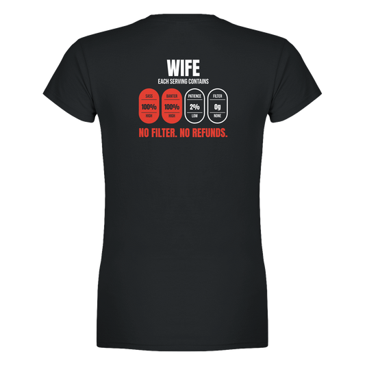 Wife: No Filter. No Refunds., alternative view