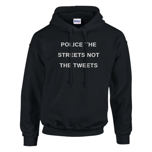 Police The Streets Not The Tweets Hoodie, alternative view