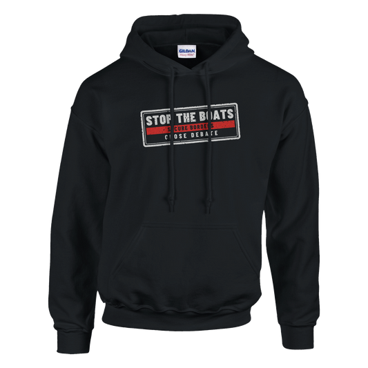 Stop The Boats (Stamp) Hoodie, alternative view