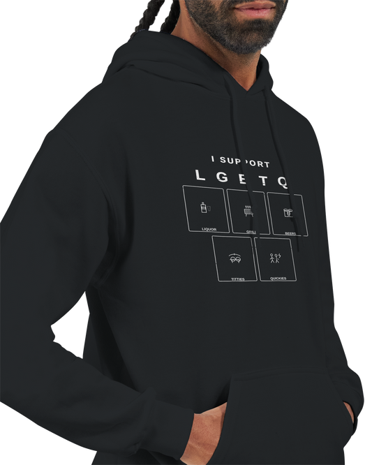 I Support LGBTQ (Blue Collar) Hoodie