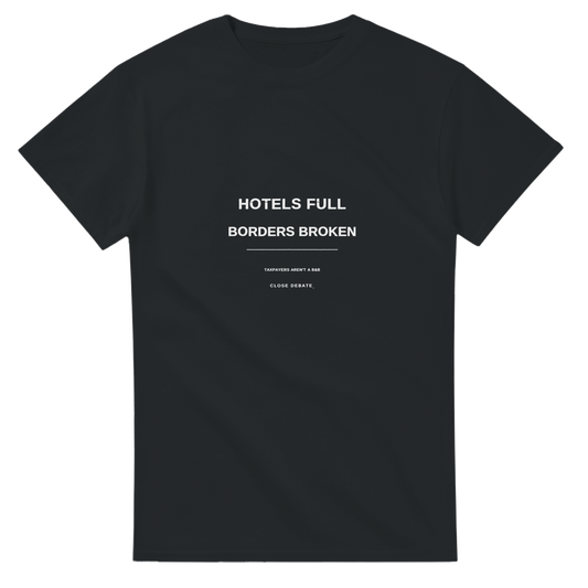 Hotels Full · Borders Broken, alternative view